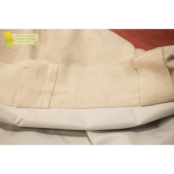 Threshold 50x63" Blackout Slub Weave Raw Edge Rod Pocket Curtain Panel* - Picture 9 of 10